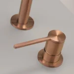 Кухонний змішувач CeaDesign Кitchen на 2 отвори з поворотним виливом, сатин (INV 48 S) - Фото 2